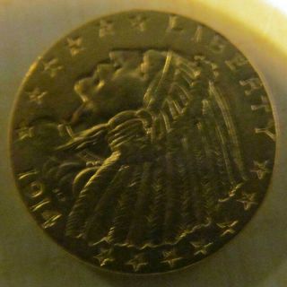 RARE 1914 GOLD Indian Head Quarter Eagle ($2.  50) MS, 2