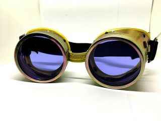 Didymium Glasses Metal Goggles Vintage Ace Glass Blowing Lampworking Safety