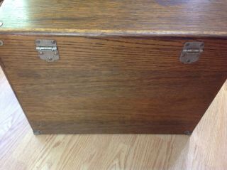 Vintage H.  Gerstner & Sons Model 042 11 Drawer Oak Machinist Tool Box Chest key 12