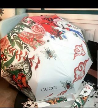 Nib Gucci Floral Umbrella Quality Exotic