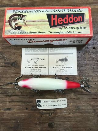 Mib Heddon 150 Ret 5 Hook Minnow W/box - Papers