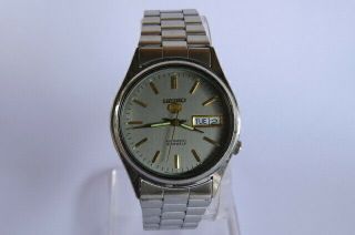 Vintage Made In Japan Seiko 5 Automatic 21 Jewels Watch Good Finish - No.  7009