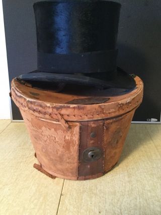 CUTHBERTSON 435 STRAND TOP HAT WITH LEATHER CASE 3