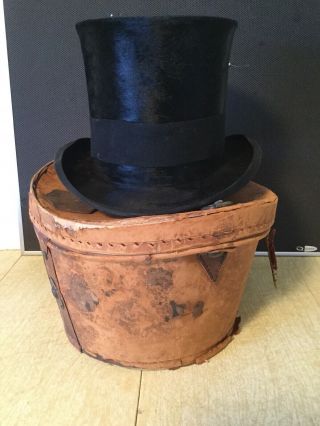 CUTHBERTSON 435 STRAND TOP HAT WITH LEATHER CASE 4