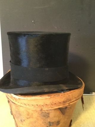 CUTHBERTSON 435 STRAND TOP HAT WITH LEATHER CASE 8