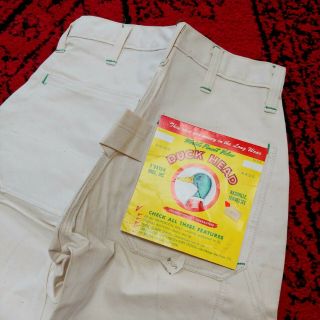 Duck Head Sanforized Work Painters Pants Vintage Deadstock Made In Usa 1970s