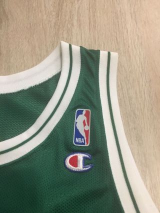 VTG Champion Larry Bird Jersey Boston Celtics 33 NBA - Vintage 90s Size 40 3