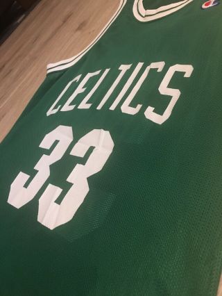 VTG Champion Larry Bird Jersey Boston Celtics 33 NBA - Vintage 90s Size 40 5