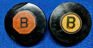 Vintage Ccm Art Ross Pat.  No Six Converse Boston Bruins Game Puck 58 - 77