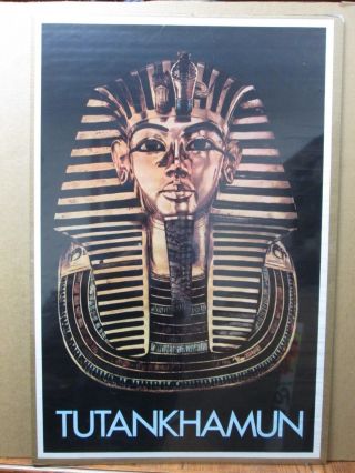 Pharaohs King Tutankhamun Egyptian Vintage Poster 1980 