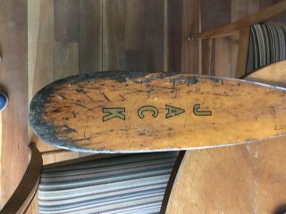 Vintage Wooden Weathered Paddle 59 1/2 " Boat Oar Paddle Canoe W@w Decor Jack