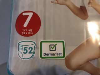 52ct Non - Vintage Pampers Nappy Pants Size 7 XL Pack Fits Up To 33” WAIST 5