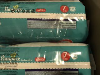 52ct Non - Vintage Pampers Nappy Pants Size 7 XL Pack Fits Up To 33” WAIST 6