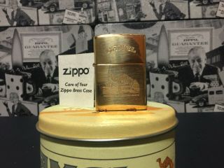 Vintage Zippo Lighter Camel Turkish & Domestic Blend Brass Zippo Lighter