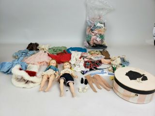 Vintage 9 " 2 Madame Alexander Dolls With Clothes