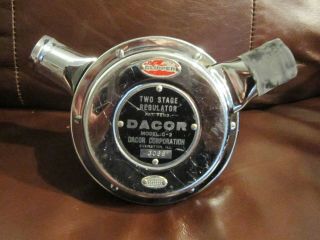 Vintage Dacor C - 2 Clipper Double Hose Scuba Regulator Rare