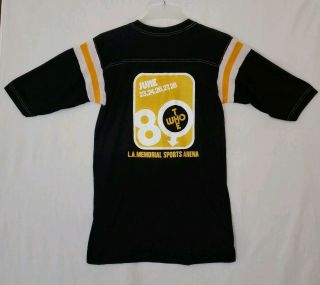 Rare Vtg The Who Tour June 1980 L.  A.  Memorial Sports Arena Raglan T - Shirt (f)