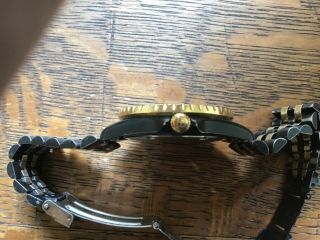 Vintage Tag Heuer 1000 980.  029N Black & Gold Men ' s PVD Sport Watch For Repair 3