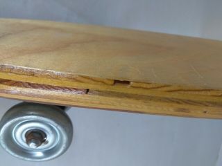 Vintage Skateboard Wood Metal Wheels,  Skateboarding MAKAHA? 5