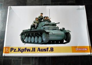 Rare 1/6 Dragon Pz.  Kpfw.  Panzer Ii Ausf.  B Model Kit