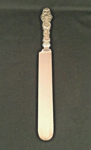 Whiting " Lily " Sterling Silver Blunt Blade 9 3/4 " Dinner Knife