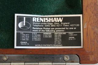 Vintage Renishaw Probe Kit PH1 TP2 w/ 3x Extentions Tips in Wooden Carrying Case 3