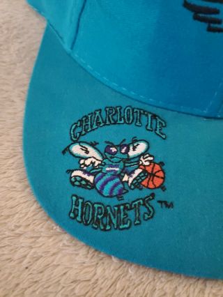 Vintage 90s The Game Charlotte Hornets Big Logo SnapBack Hat NBA J.  Cole All - Star 4