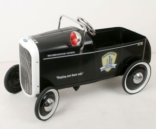 Vintage 1932 Ford Municipal Police Pedal Car Pc36 W Trunk