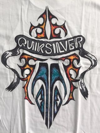 Nwt Men’s Vintage 90s Quiksilver Surf Surfing Made In Usa T - Shirt Size Large