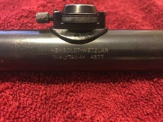 Hensoldt Dialytan 4X German sniper scope K98 WW2 Mauser 3