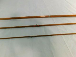 Vintage South Bend 3 Piece Bamboo Fly Rod 8 3