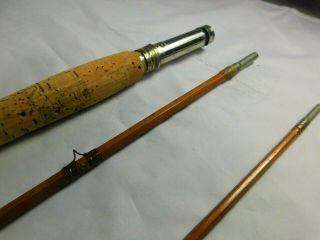 Vintage South Bend 3 Piece Bamboo Fly Rod 8 5