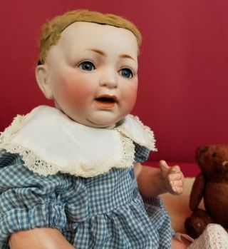 Antique German Kestner Jdk 211 Sammy Antique Doll Baby Boy 12 " Bisque Head Cute