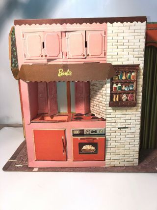 Vintage 1963 - 1964 Barbie Dream House Cardboard Play Set & Furniture Mattel 7