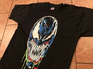 VENOM SPIDER - MAN 1993 Shirt Vtg marvel carnage xmen avengers hulk Todd McFarlane 4