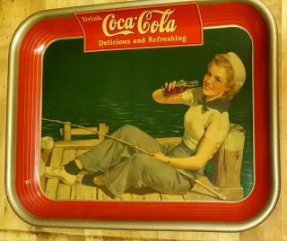 Vintage Coke - Cola 1940 Sailor Girl Serving Tray,  In