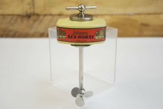 1920s Johnson Sea - Horse Windup Toy Outboard Boat Motor Benoliels Chicago Rare
