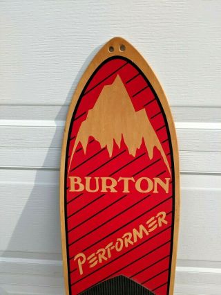Rare 1984 Vintage Burton Performer Snowboard Handmade in Vermont 7