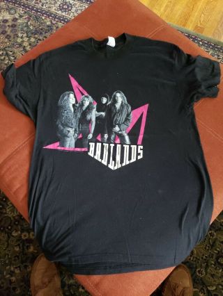 Vtg 1990 Badlands Band T - Shirt Xl 90s Heavy Metal Ozzy Osbourne Black Sabbath