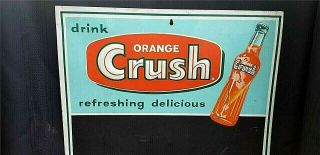 Vintage 1950 ' s Orange Crush Soda Pop Restaurant Menu 28 