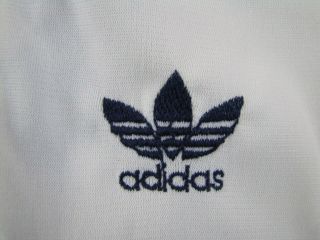 Adidas First Ventex 1980s Made In France White Track Top Jacket Vintage L D6 50