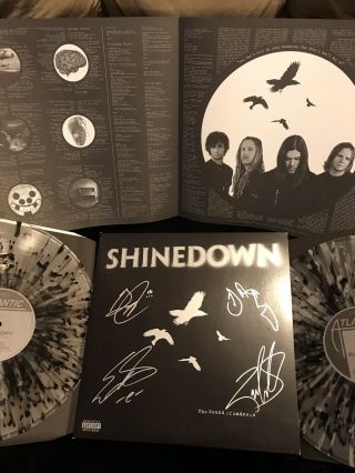 Autographed Shinedown Sound Of Madness Limited Edition Double Lp Rare Vinyl