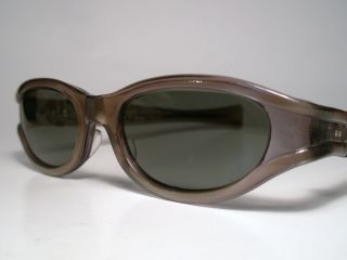 Nos Vintage American Optical True Color " Cn98t " Cat - Eye Sunglasses Olive/smoke S