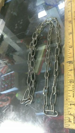 Vintage Navajo Native American Sterling Silver Hand Made Chain Necklace 26 