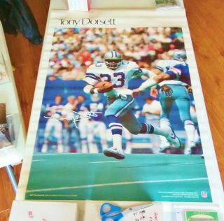 Vintage Sports Illustrated Poster Only 1 Ebay 1978 Tony Dorsett Just Opened