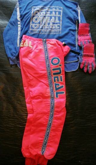Vintage Motocross Pants & Jersey Etc Oneal Andre Malherbe Twinshock Evo Retro Mx
