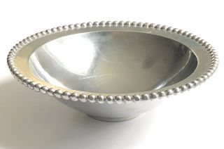 Mariposa Pearled Bowl Large 13 " Beaded Edge Serveware Vtg 90 