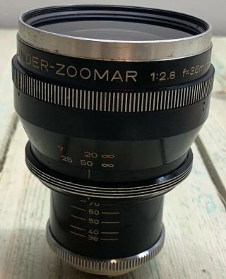 Voigtlander - Zoomar 36 - 82 F2.  8 Bessamatic Mount Vintage Camera Lens