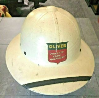 Vintage Oliver Tractor/farm Machinery Pith/sarari Hat