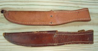 2 Vintage Case XX Fixed Blade Hunting Knives knife & Sheaths Stag 7